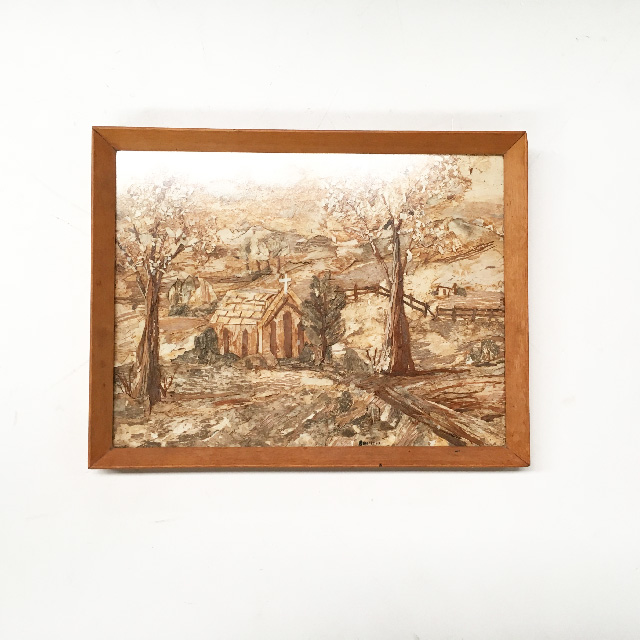 ARTWORK, Landscape (Small) - Church (Bark)